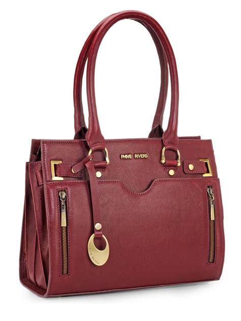 burgundy leather purse designer
